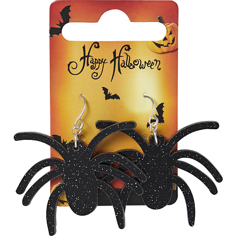 Choise by heart Børne Øreringe Halloween Edderkop Sort