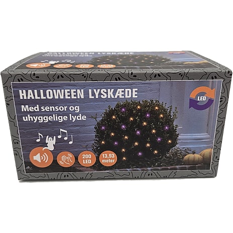 Halloween Lyskæde med Lyd og Sensor 200 LED