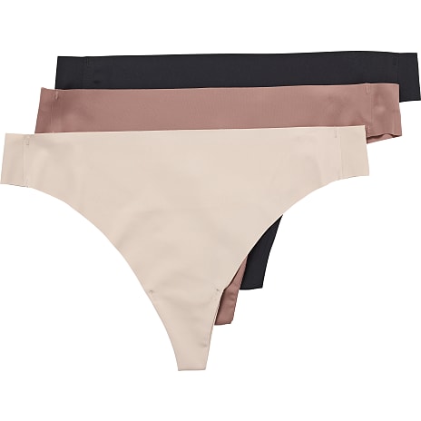 VRS Dame 3-pak G-streng Str. M Beige/Brun/Sort