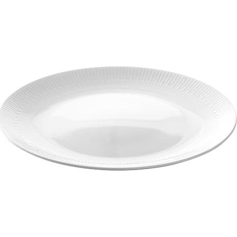 Aida Relief rundt fad - hvid (Ø: 33 cm) 1 stk.