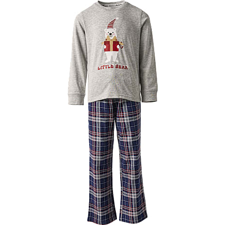VRS Børne Pyjamas Str. 158/164 Grå/Blå