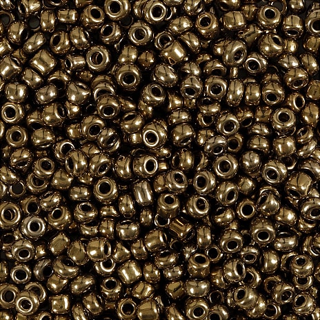 Rocaiperler Bronze Hulstørrelse 0,6-1,0 mm