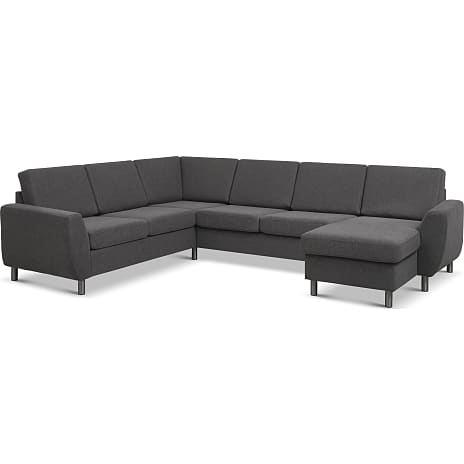 Madrid Nordic Vendbar Hjørnesofa med Chaiselong Antracit