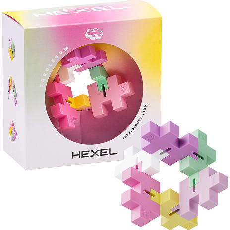 Plus-Plus Hexel Bubblegum 6 Dele