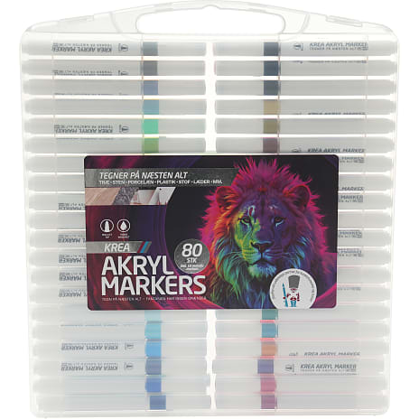 Danpen Akrylmarkers 80-pak
