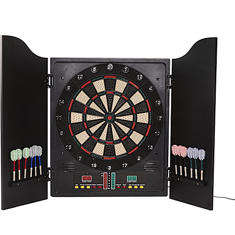 NORDIC Games Elektrisk Dartskive i Dartskab med Dartpile