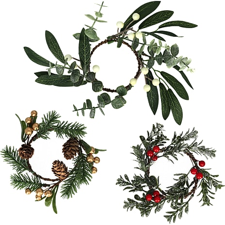 Julefryd Lyskrans Ø 7 cm Assorteret