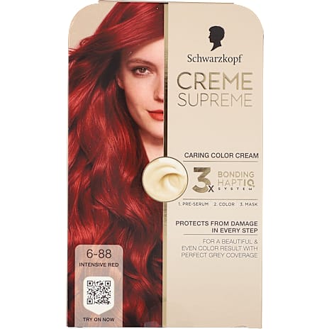 Schwarzkopf Caring Color Creme permanent hårfarve 6-88 Intensive Red 1 stk.
