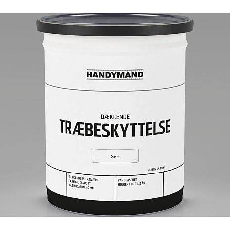 Handymand dækkende træbeskyttelse sort