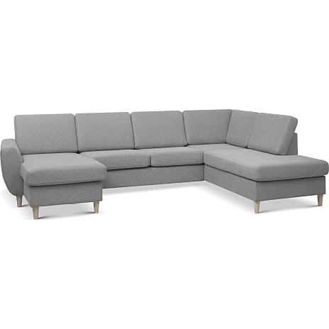 Madrid Nordic Venstrevendt U-Sofa Lysegrå