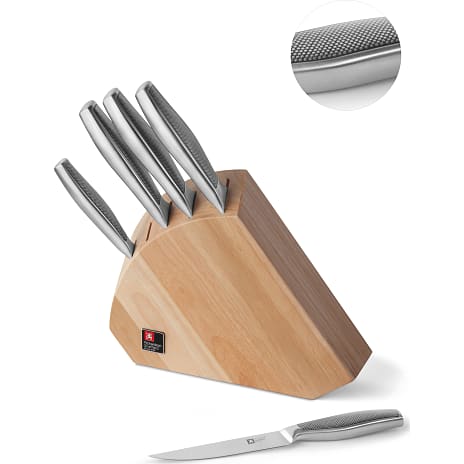 Richardson Sheffield Sense Knivblok Med 5 Knive Træ
