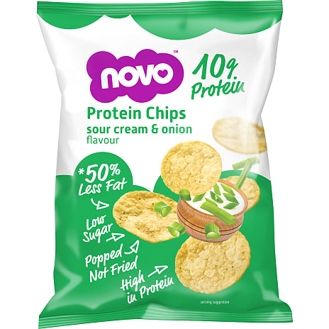 Novo Nutrition Proteinchips med Sour Cream & Onion