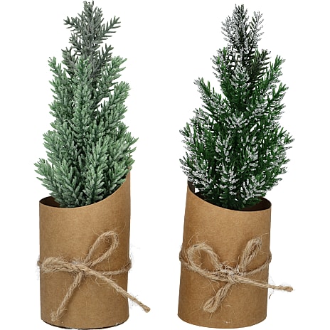 Jul Kunstigt Juletræ 16 cm Assorteret