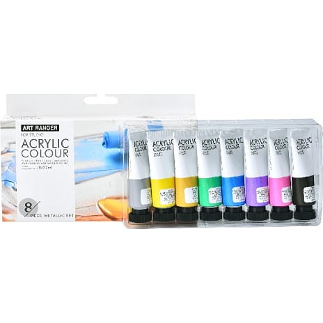 1conzept Art Ranger akrylmalingsæt 22ml - metallic farver 1 stk.