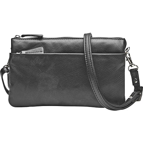 Andre Mærker Skind clutch - sort 1 stk.