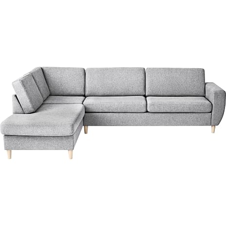 Rom Nordic Venstrevendt Open-end Sofa - Lysegrå