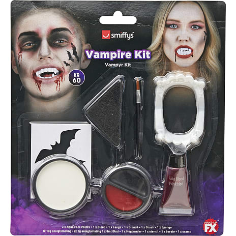 Halloween Vampyr Make-up Sæt
