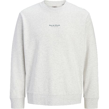 JJ Rebel Herre Sweatshirt med Print Str. M Hvid