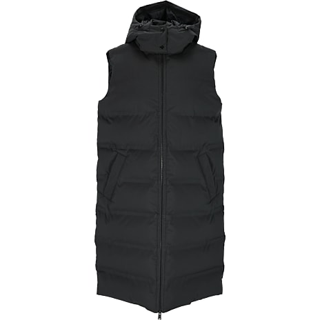 VRS Dame Lang Puffervest Str. S Sort