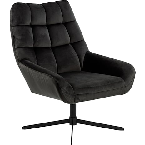 AC Design Furniture Paris loungestol velour - gråbrun