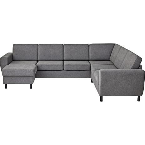 Rom Nordic vendbar hjørnesofa med chaiselong - antracit