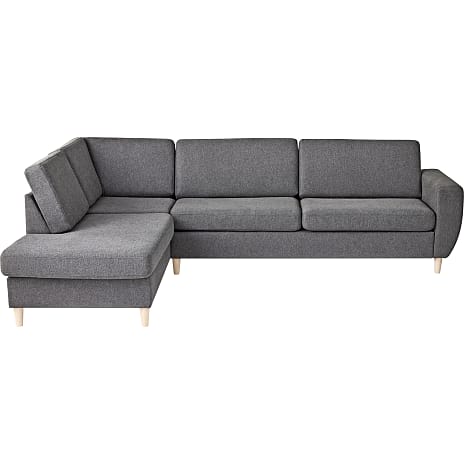 Rom Nordic venstrevendt open-end sofa - antracit