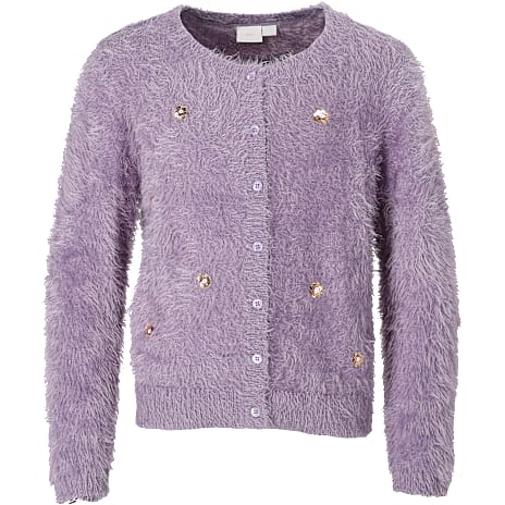 VRS Børne Strik Cardigan Str. 110/116 Lilla