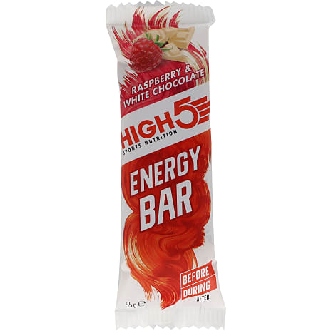 High5 Energibar Hindbær og Hvid Chokolade