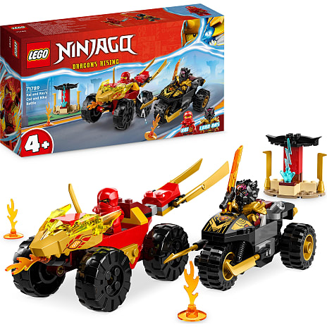 LEGO NINJAGO Kai og Ras' bil- og motorcykelkamp 71789