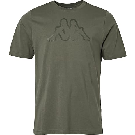 Kappa Herre T-shirt Str. S Mørkegrøn