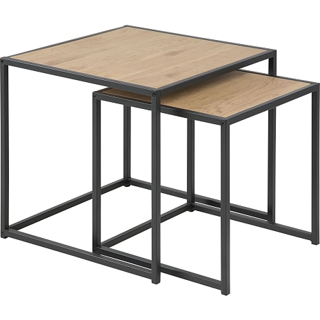 AC Design Furniture Seaford Indskudsborde Trælook og Sort