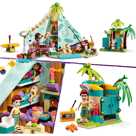 fortjener Persona Let LEGO® Friends Luksuscamping på stranden 41700 | Køb på Bilka.dk!