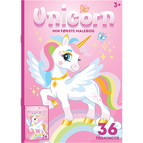 Andre Mærker Min første malebog - Unicorn 1 stk.