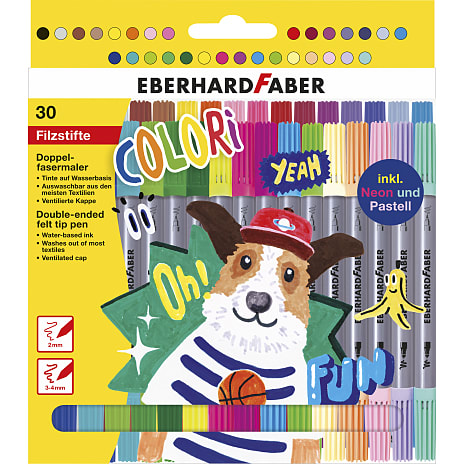 Faber-Castell Dobbelt Tusser 30-pak