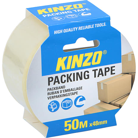 Kinzo pakketape 50 meter 1 stk.