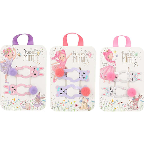 Princess Mimi metalhårspænder 2 stk. – flere varianter - assorteret 1 stk.