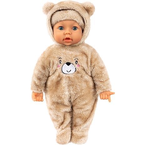 Mami Baby Piccolina Magic Eyes Dukke 46 cm Med Bamsedragt