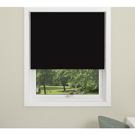 DEBEL Uni rullegardin 130 x 175 cm sort