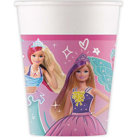 Andre Mærker Barbie papkrus 200 ml 8-pak 8 stk.
