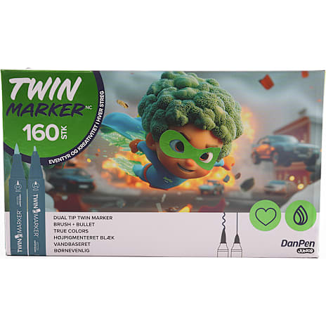Danpen Junior Twinmarkers 160 stk 1 stk.