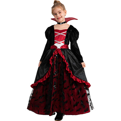 Halloween Gotisk Vampyrkjole Kostume str. 140