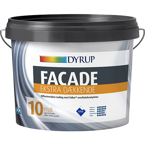 Dyrup Facademaling Ekstra Dækkende Base 10, 9 L