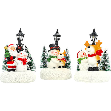 Julefigurer med LED-lys