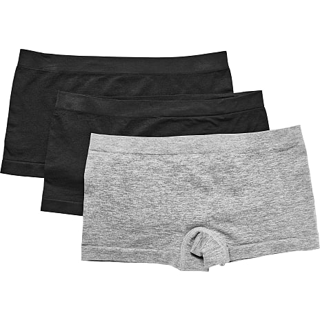 VRS teen 3-pak microfiber hipsters str. 134/140 - grå/sort 1 stk.