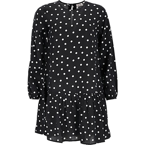 VRS Dame Kjole Med Prikker Str. 2XL Sort