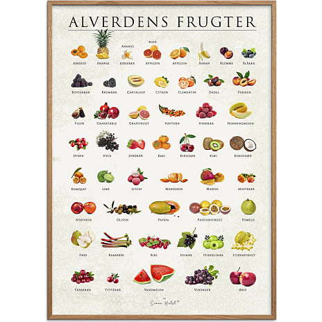 Citatplakat Alverdens frugter - 70x100 cm 1 stk.