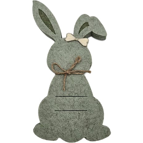 Påskefryd Filtkaniner til Bestik 22 cm 4-pak Assorteret