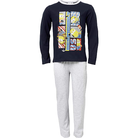 Minions Pyjamas Blå/Grå str. 86/92