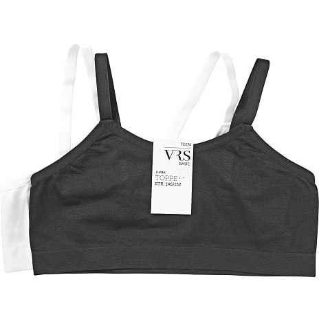 VRS teen 2-pak microfiber top str. 170 - sort/hvid 1 stk.