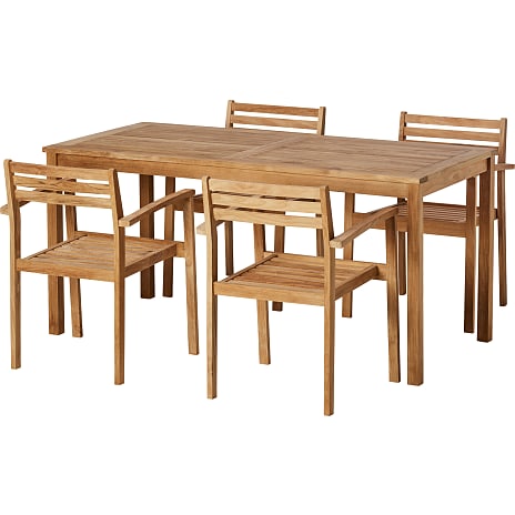 Rosenborg Antalbord Med 4 Stole Teak